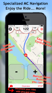 Motorcycle Navigation, Ride Tracking and Scenic Route Touring