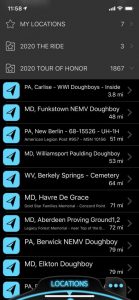 As I visit these points, I delete them… They disappear from this list, but they are still on the map when I attempt to build a route.