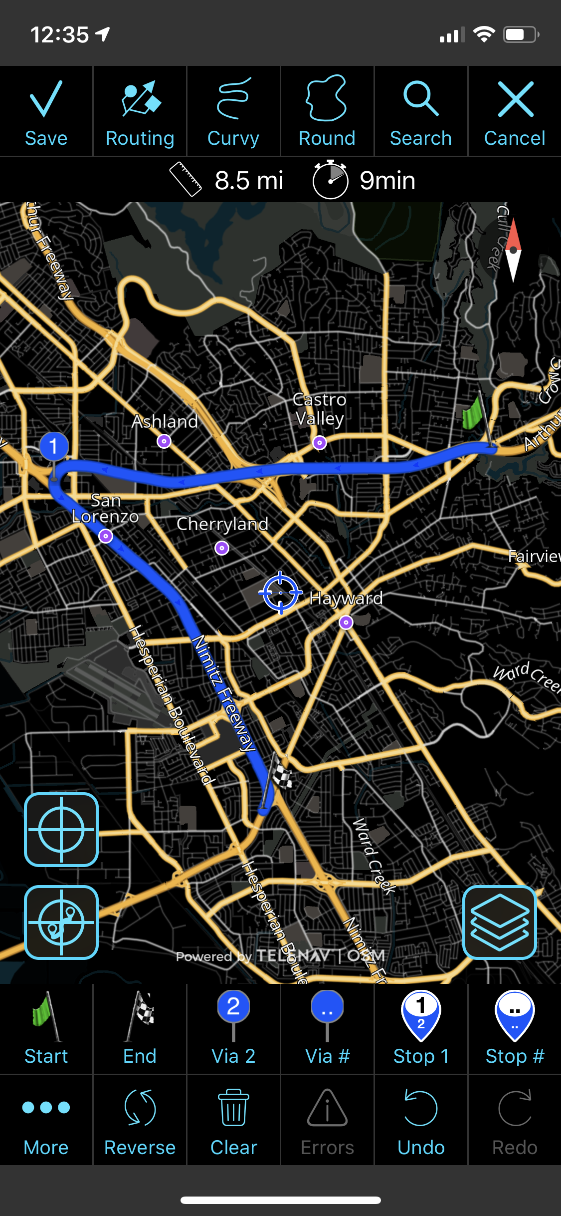 Forced route