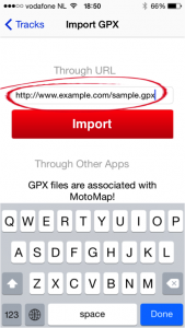 import gpx files through_url